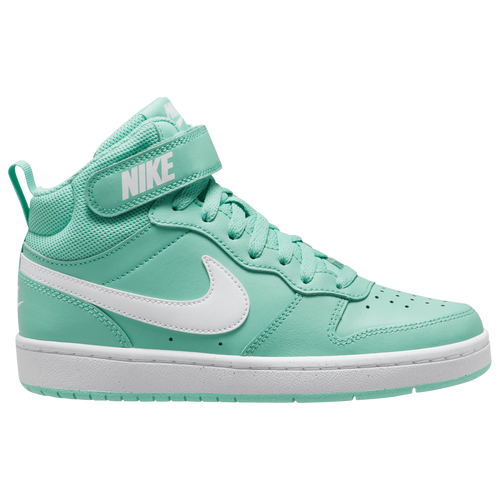 

Nike Girls Nike Court Borough Mid 2 - Girls' Grade School Basketball Shoes Emerald Rise/White Size 07.0