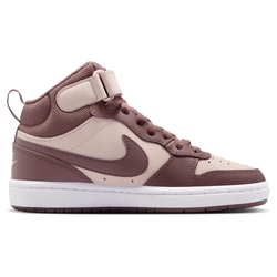 Boys' Grade School - Nike Court Borough Mid 2 - Silt Red/Tattoo/White