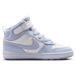 Boys' Preschool - Nike Court Borough Mid 2 - Platinum Tint/Ghost/White