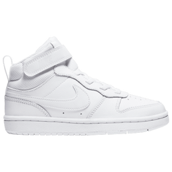 Boys' Preschool - Nike Court Borough Mid 2 - White/White