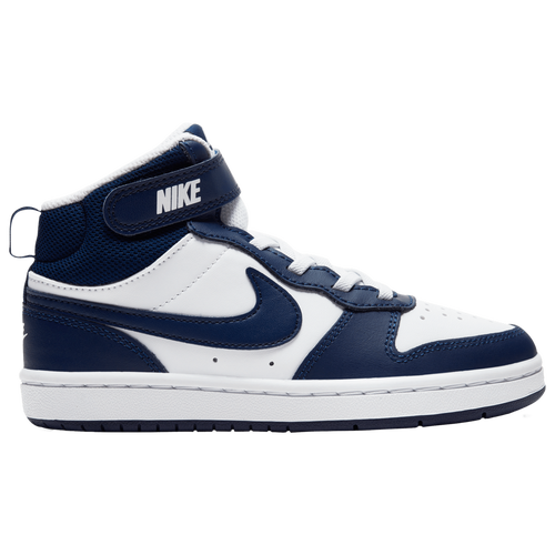 

Nike Court Borough Mid 2 - Boys' Preschool Blue Void/White/Signal Blue Size 11.0