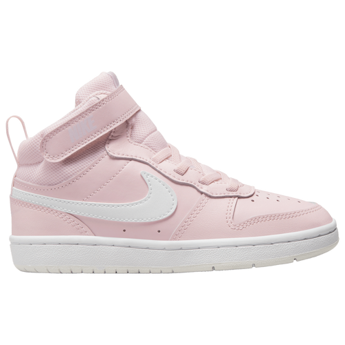 

Nike Girls Nike Court Borough Mid 2 - Girls' Preschool Shoes Pearl Pink/White/Summit White Size 12.5