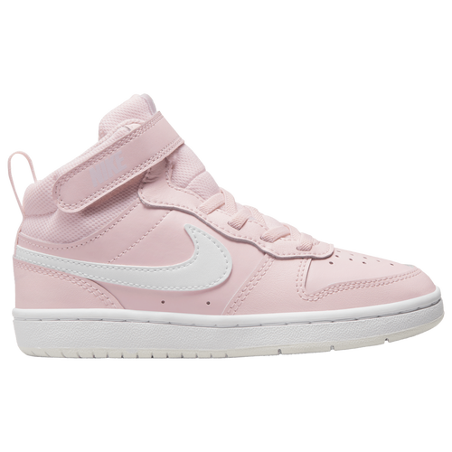

Nike Girls Nike Court Borough Mid 2 - Girls' Preschool Basketball Shoes Pearl Pink/White/Summit White Size 11.0