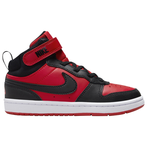 - Nike Court Borough Mid 2 - Black/University Red