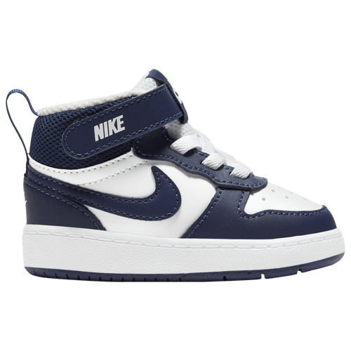 

Boys Nike Nike Court Borough Mid 2 - Boys' Toddler Shoe White/Blue Void/Signal Blue Size 05.0