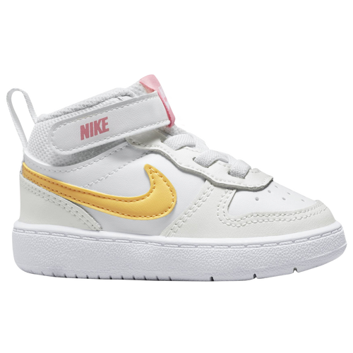 

Nike Boys Nike Court Borough Mid 2 - Boys' Toddler Shoes Summit White/Topaz Gold/Coral Chaulk Size 04.0