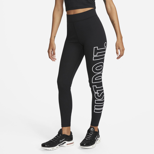 Shop Nike Womens  Nsw Classic Gx Tight In Black/white