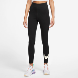 Women's - Nike Classic GX HR SwooshTights - Black/Black