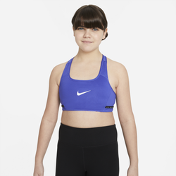Girls' Grade School - Nike Dri-FIT Swoosh Rev Bra - Lapis/Black/White