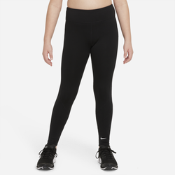 Girls' Grade School - Nike Dri-FIT One Tights - Black/Black/Black