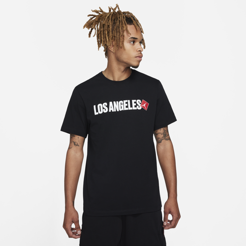 

Jordan Mens Jordan Los Angeles City T-Shirt - Mens Black/White/Red Size S