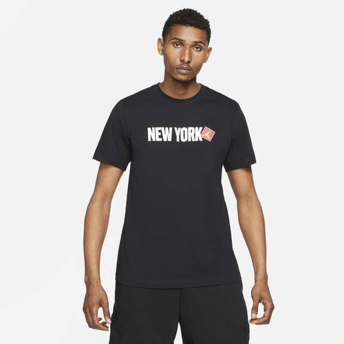 

Jordan Mens Jordan New York City T-Shirt - Mens Black/White/Red Size S