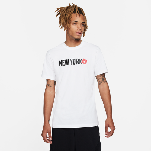 

Jordan Mens Jordan New York City T-Shirt - Mens White/Black/Red Size XXL