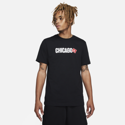 Men's - Jordan Chicago City T-Shirt - Black/White/Red
