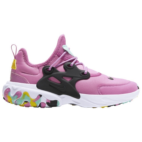 Nike React Presto - Girls' Grade School Running Shoes - Cosmic Fuchsia / Black / Emerald Ride - CD8138-600