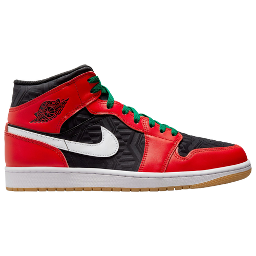 

Jordan Mens Jordan AJ 1 Mid SE - Mens Basketball Shoes White/Red/Black Size 11.0