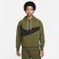 Nike Swoosh Tech Fleece Pullover Hoodie - Men's Rough Green/Black