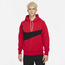 Nike Swoosh Tech Fleece Pullover Hoodie - Men's Red/Black