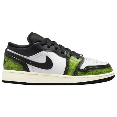 

Jordan Boys Jordan AJ 1 Low SE - Boys' Grade School Shoes Black/Electric Green/White Size 03.5