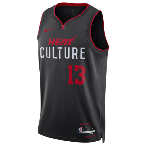 

Nike Mens Miami Heat Nike Heat Dri-FIT Swingman City Edition Jersey - Mens Black Size M