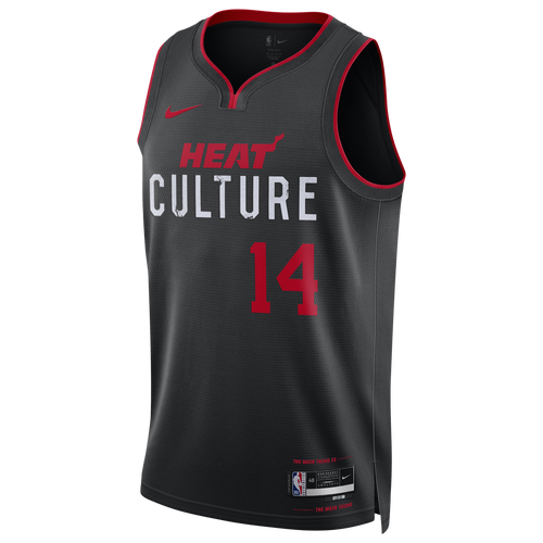 Nike Tyler Herro Miami Heat City Edition 2023/24  Men's Dri-fit Nba Swingman Jersey In Black