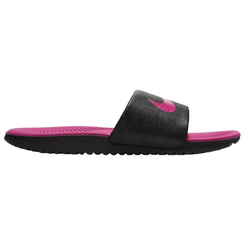 GIRLS - Nike Kawa Slides - Pink/Black