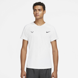 Men's - Nike Dri-FIT Rafa Court Advantage Short Sleeve Top - White/White/Black