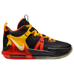 Boys' Grade School - Nike LeBron Witness VII - Black/Yellow/Gold