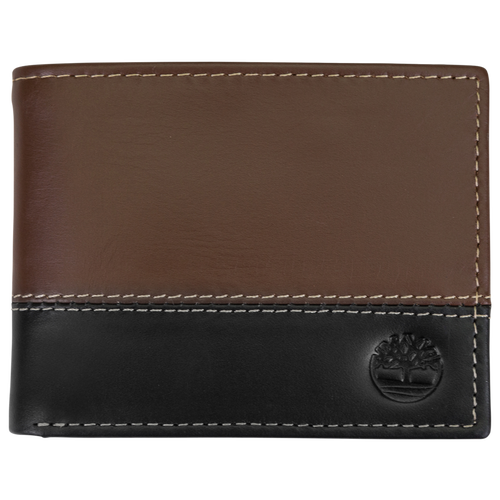  - Timberland Hunter Two-Tone Leather Commuter Wallet - Black/Brown