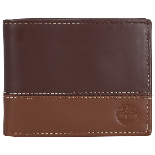  - Timberland Hunter Two-Tone Leather Commuter Wallet - Brown/Tan