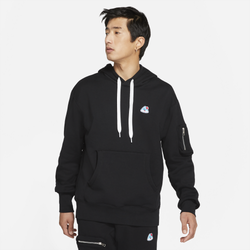 Men's - Nike Emoji Pullover Hoodie - Black/White