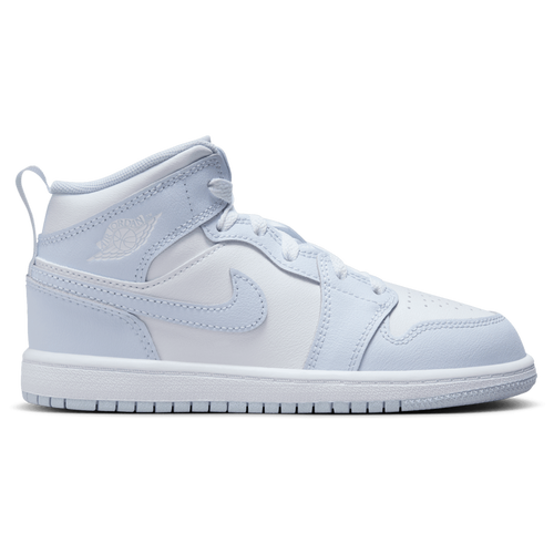 

Girls Preschool Jordan Jordan AJ 1 Fund Mid - Girls' Preschool Shoe White/Blue Size 01.0