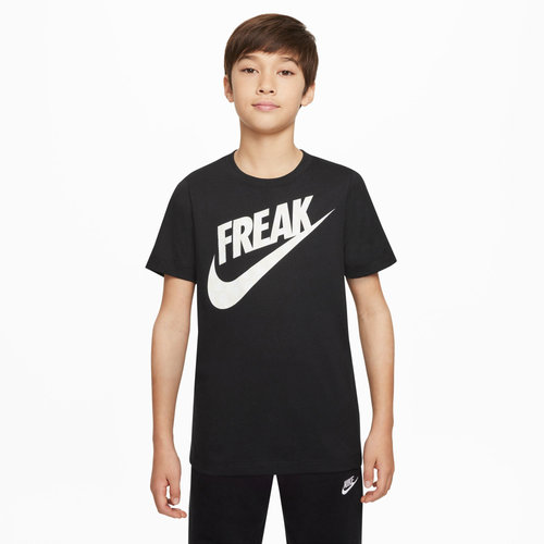 

Nike Boys Nike Dri-Fit Signature Baseball T-Shirt - Boys' Grade School Black Size S