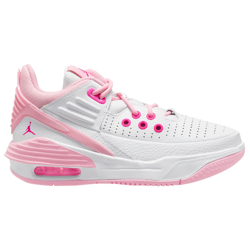 Jordan Girls Max Aura 5 Fund Basketball Shoes White Med Soft Pink Fierce Pink Size 06.5