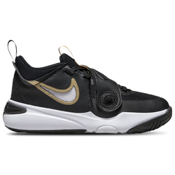 Boys' Preschool - Nike Team Hustle D 11 - Black/Metallic Gold/White