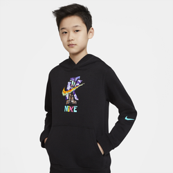 Boys' Grade School - Nike Club Pullover Hoodie - Black/Yellow