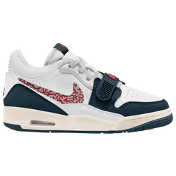 Boys' Grade School - Jordan Legacy 312 Low - Wolf Grey/White/Armory Navy