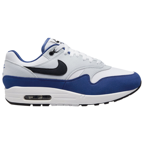 Shop Nike Mens  Air Max 1 In Black/white/blue