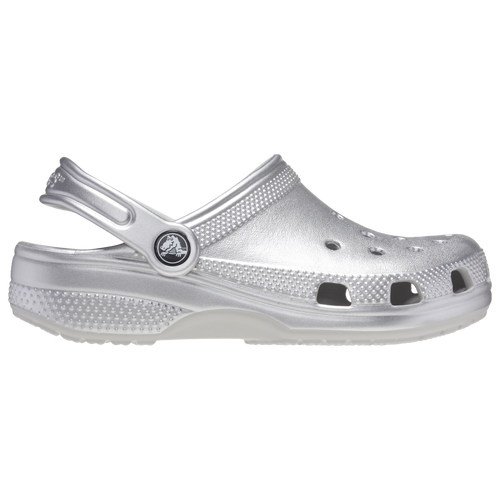 

Crocs Girls Crocs Classic Metallic Clogs - Girls' Toddler Shoes Silver Metallic Size 09.0