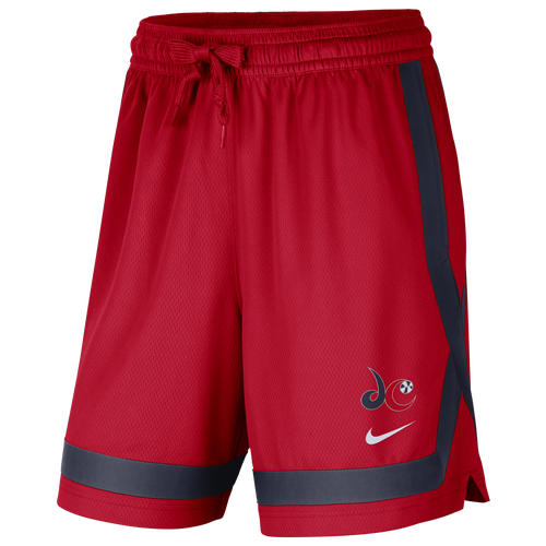 Shop Nike Womens  Sun Dri-fit Retail Practice Shorts In University Red/college Navy