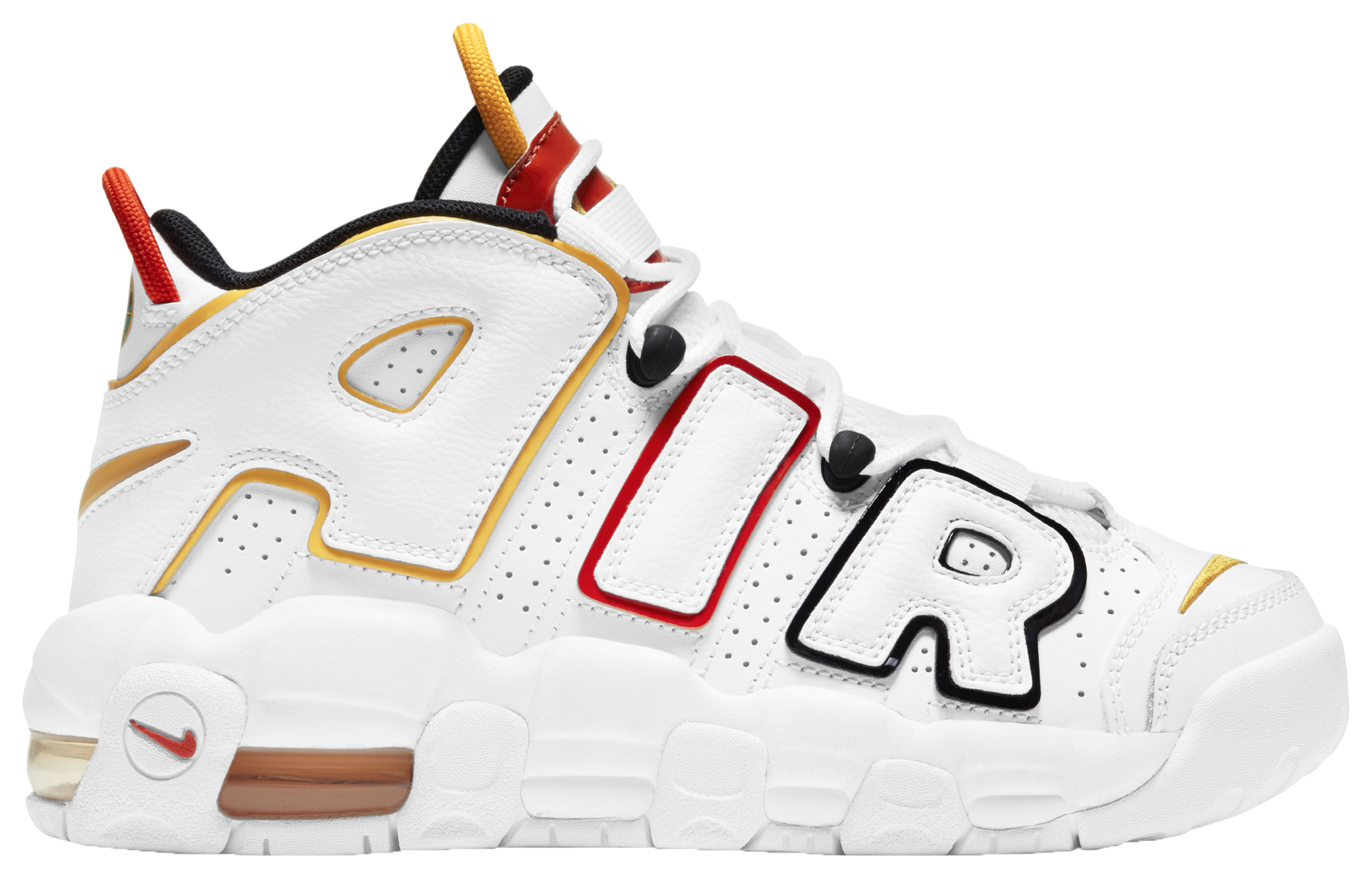 nike air more uptempo white gold orange