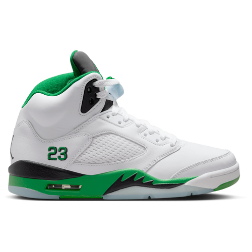 

Jordan Womens Jordan Retro 5 - Womens Basketball Shoes White/Green/Black Size 06.5