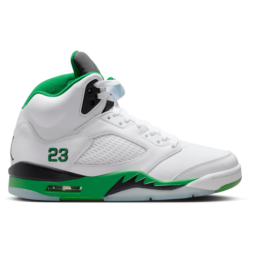 Shop Jordan Womens  Retro 5 In White/green/black