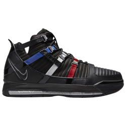 Men's - Nike Zoom Lebron 3 - Black/Silver/Red