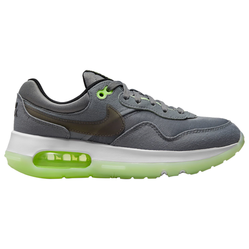 Nike Big Kids' Air Max Motif Casual Shoes In Smoke Grey/barely Volt/volt/black