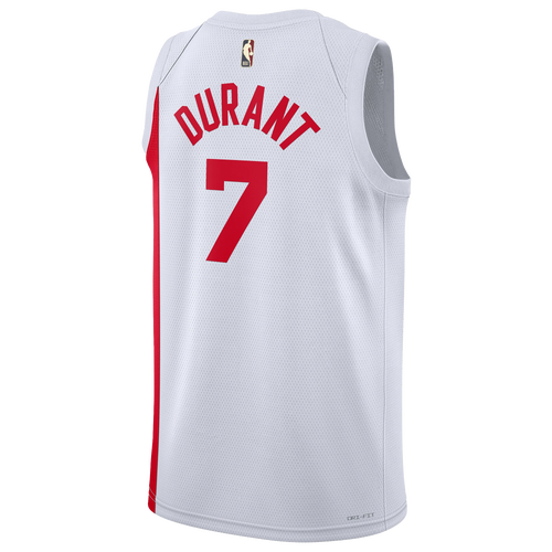 

Nike Mens Kevin Durant Nike Nets Swingman Jersey - Mens White/Red Size M