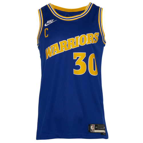 

Nike Mens Stephen Curry Nike Warriors Swingman Jersey - Mens Blue Size L