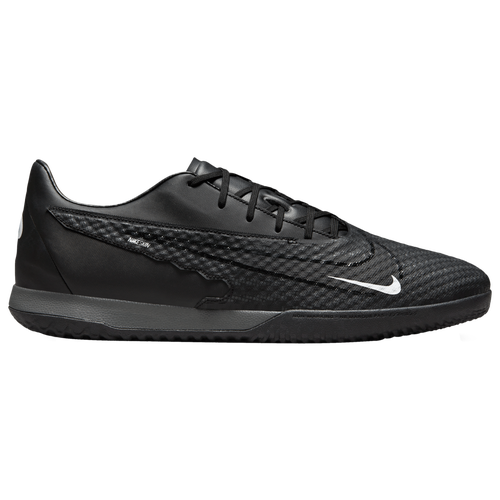 

Nike Mens Nike Phantom GX Academy IC - Mens Soccer Shoes Black/White/Dark Smoke Size 8.0