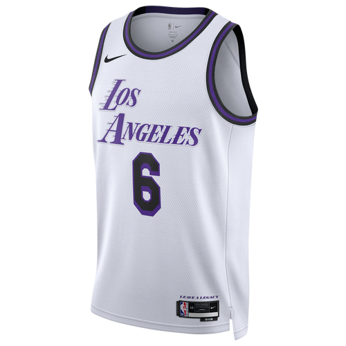 

Nike Mens Lebron James Nike Lakers Swingman Jersey - Mens White Size XL