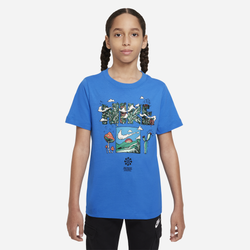 Boys' Grade School - Nike Biosphere T-Shirt - Photo Blue/Multi